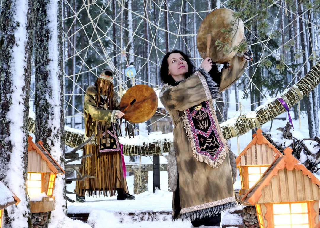 Saami village image