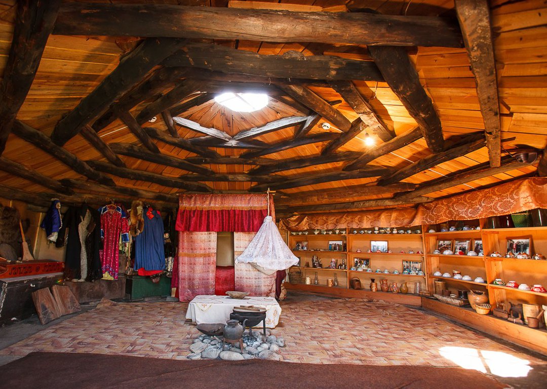 Khakassian yurts image