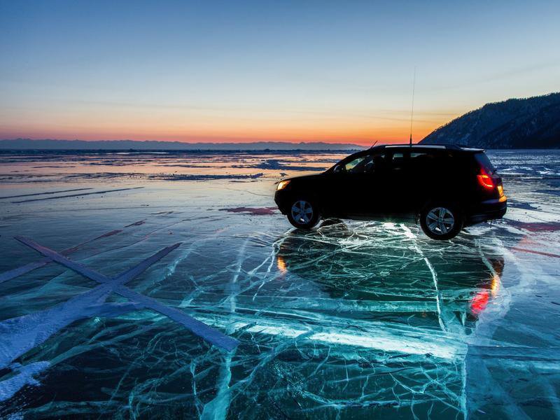 Ice crossing, Baikal image