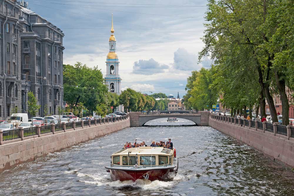 Boat ride along the canals image