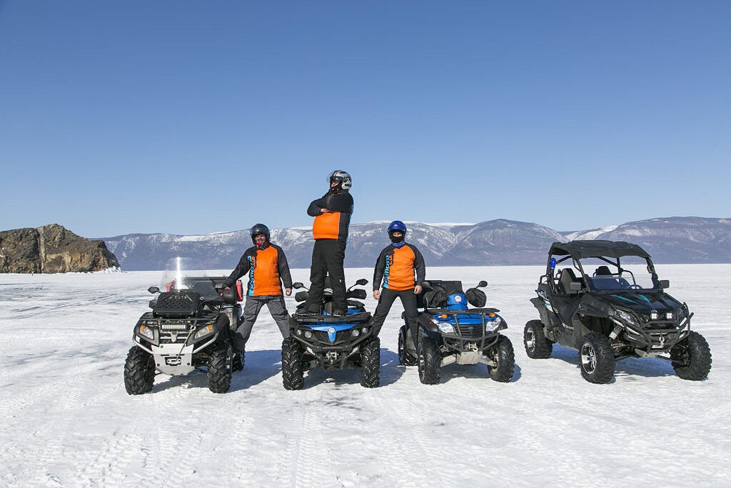 Winter fun at Baikal lake image