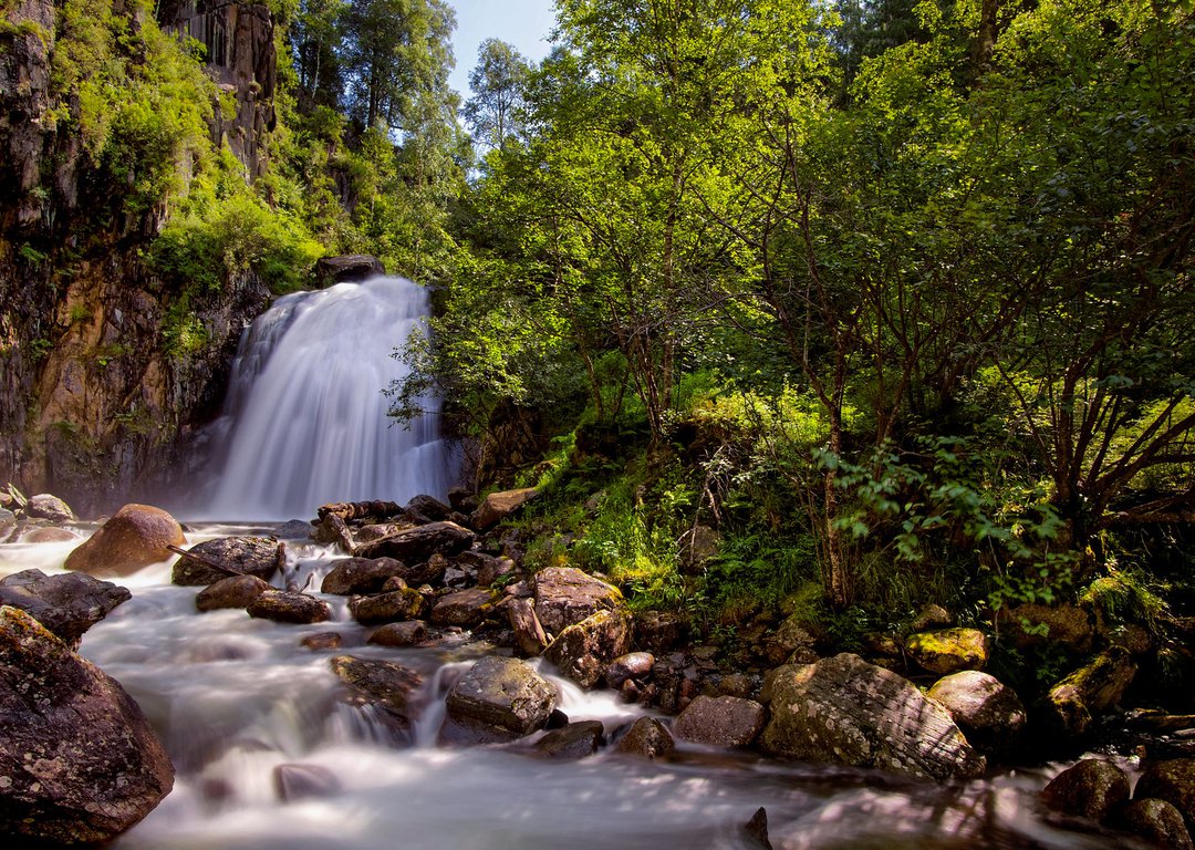 Korbu waterfall image