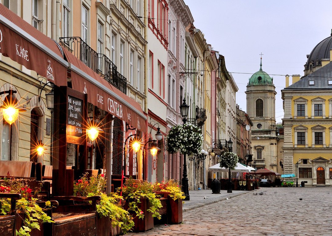 Lviv in the evening image