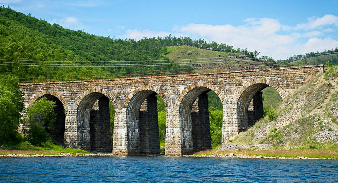 Circum-Baikal Railway bridge image